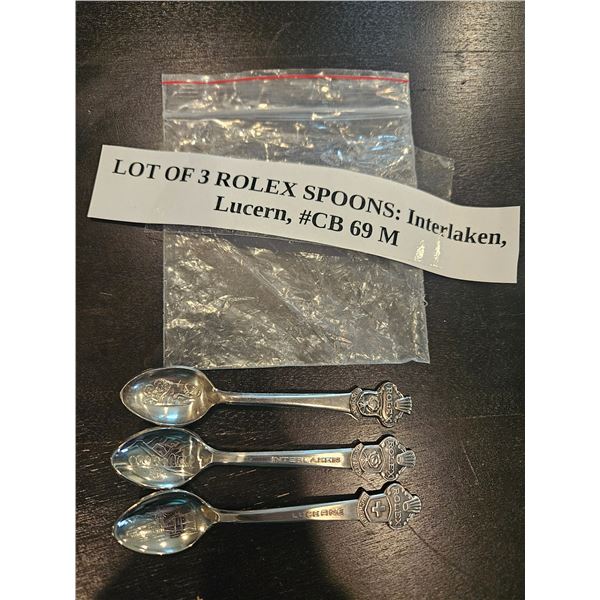 3 Rolex spoons