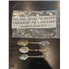Image 1 : 3 vintage silver Canadian spoons