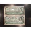 Image 1 : 2x 1967 Canadian $1 bills