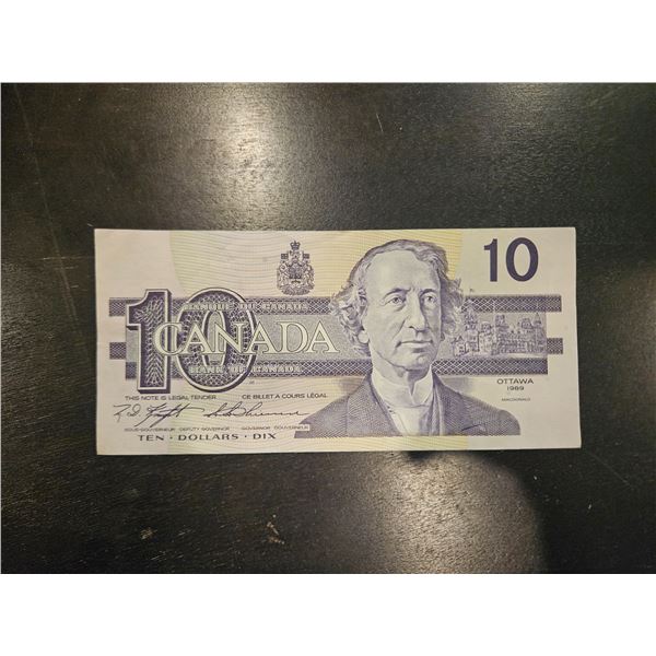 1989 Canadian $10 bill
