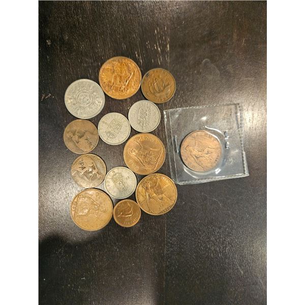 Assorted UK coins