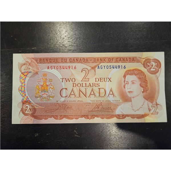 1974 Canadian $2 bill