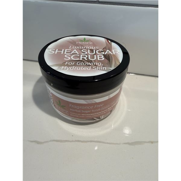 Hempz Shea Sugar Scrub. Fragrance free
