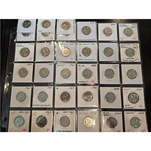 1968-2025 Canadian quarters