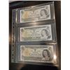 Image 1 : 3x 1973 Canadian $1 bills