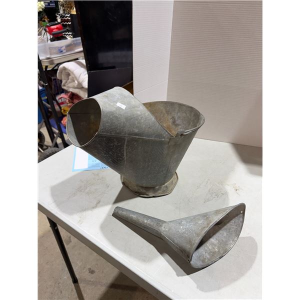 Funnel and coal bucket