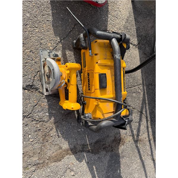 DeWalt radio and tool