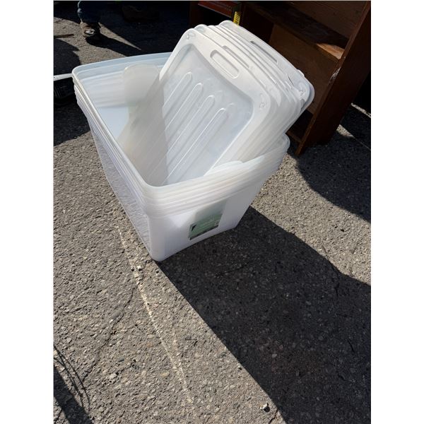 Bins with lids