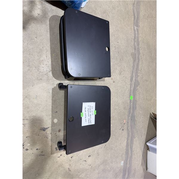 2 rolling amp stands 175 pound capacity 22" x 20" x 7"