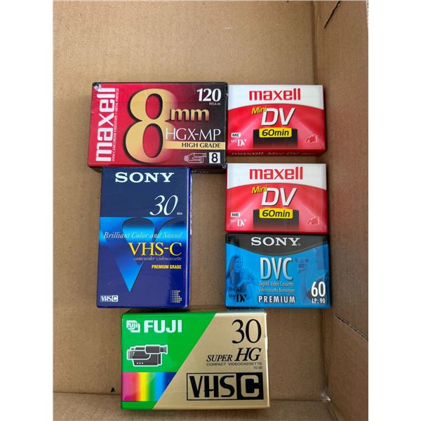 VHS and DVC etc., tapes