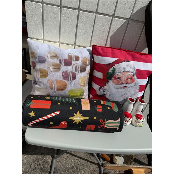 Cushions and Christmas items