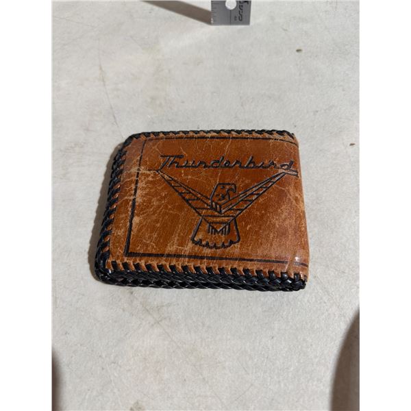Vintage Thunderbird, leather wallet