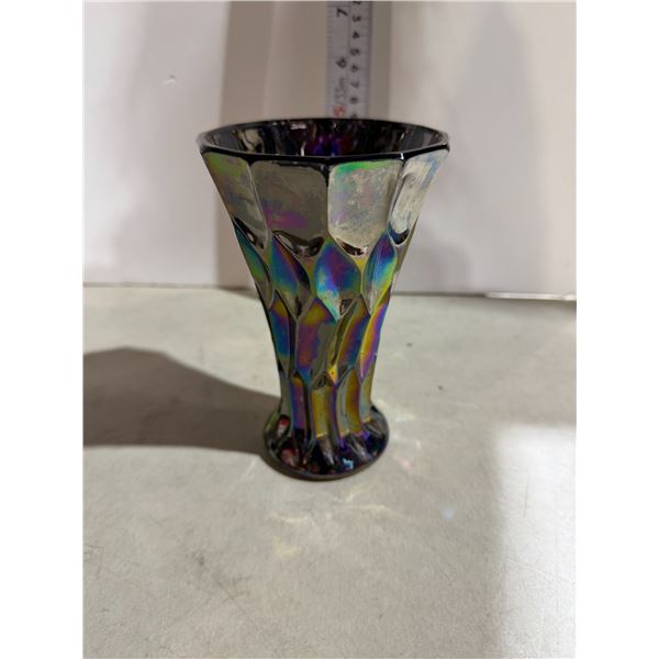 Carnival, glass bud vase