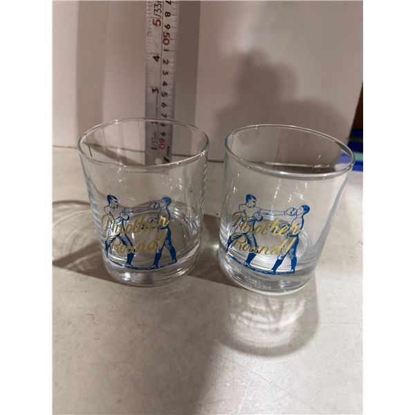 Another Round ' rocks glasses