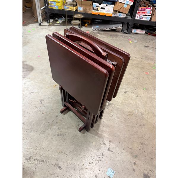 TV tables on stand