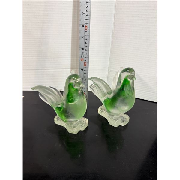 glass bird decor