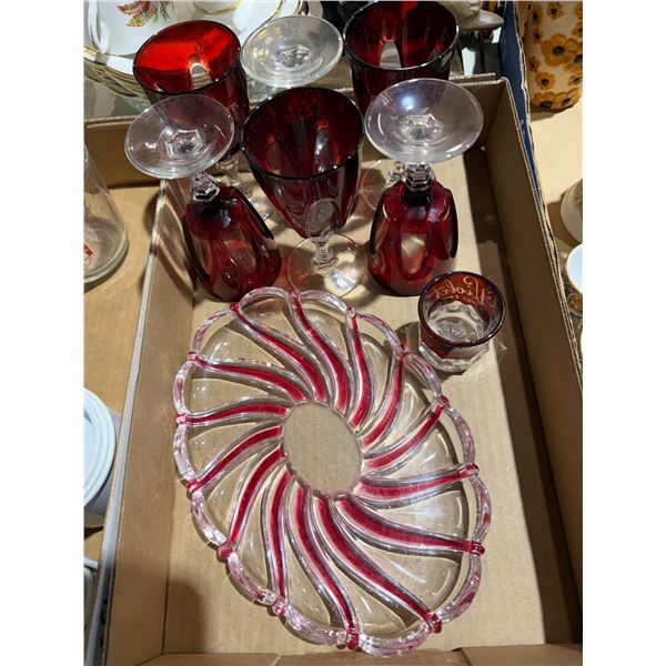 Ruby glassware