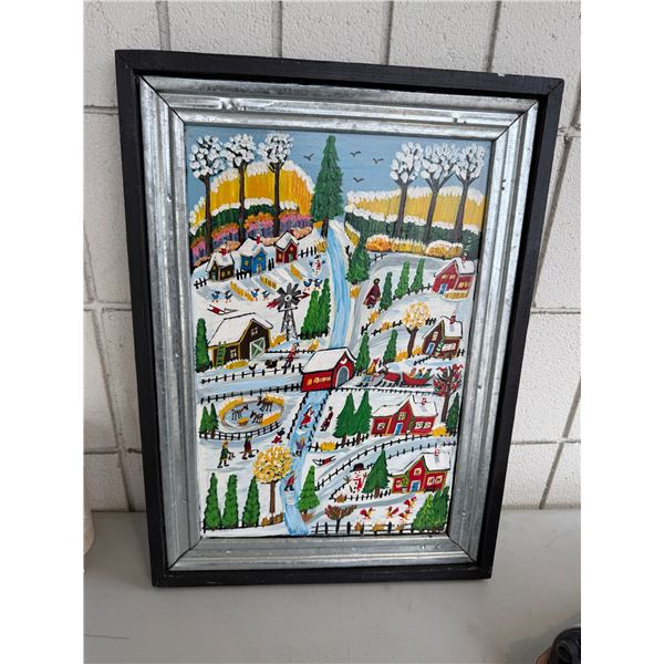 Country winter  ILONA FEKETE signed