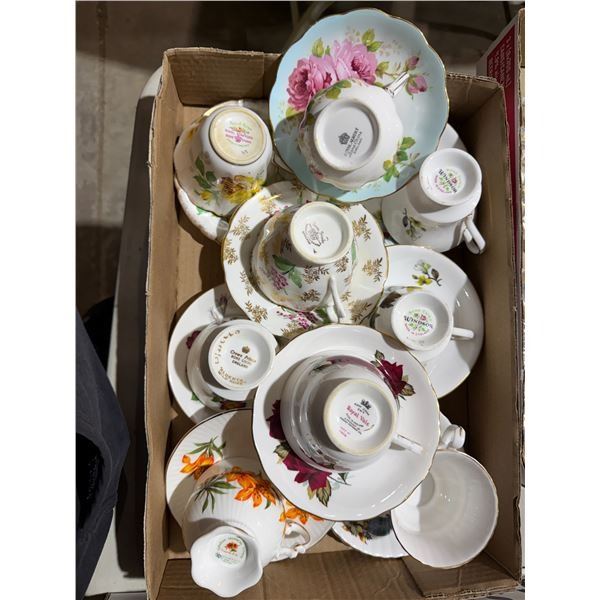 Tea, cups, and saucers