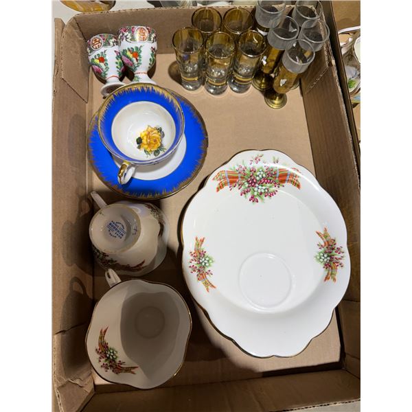 , luncheon plates, tea, cup, and saucer, etc.