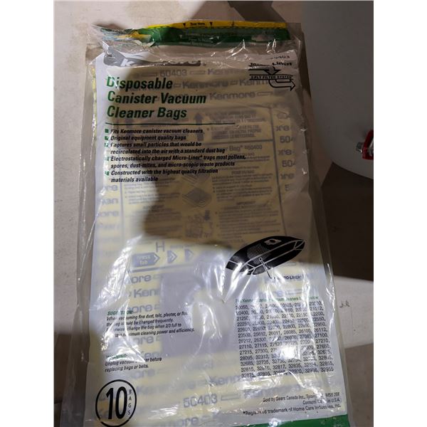 Kenmore canister, vacuum cleaner bags