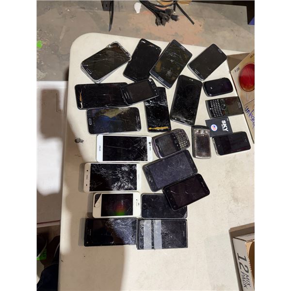 Assorted phones