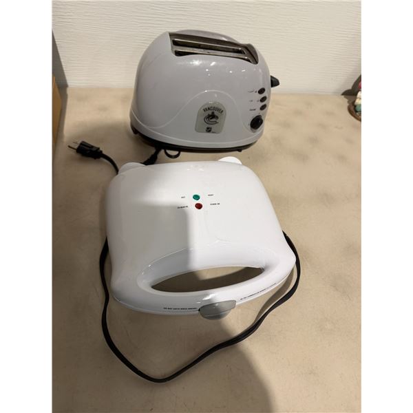 Vancouver Canucks toaster and waffle maker