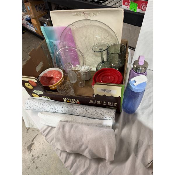 Water bottles, and kitchen related items