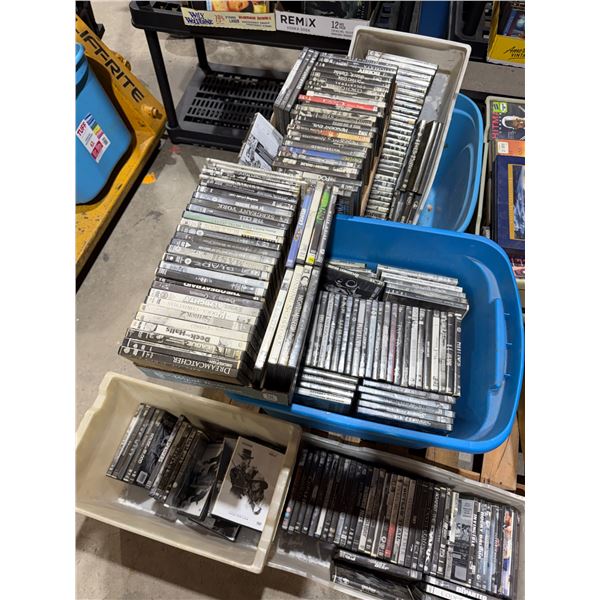 Large lot of burned DVDs
