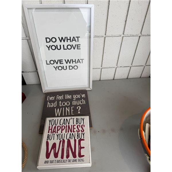 Home decor signs