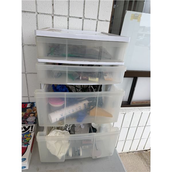 Storage drawers and contents