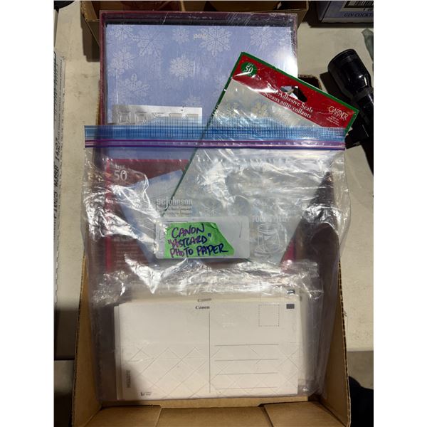 Canon postcard, photo paper, self adhesive seals, and photo letters