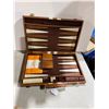 Image 1 : Vintage large backgammon game complete