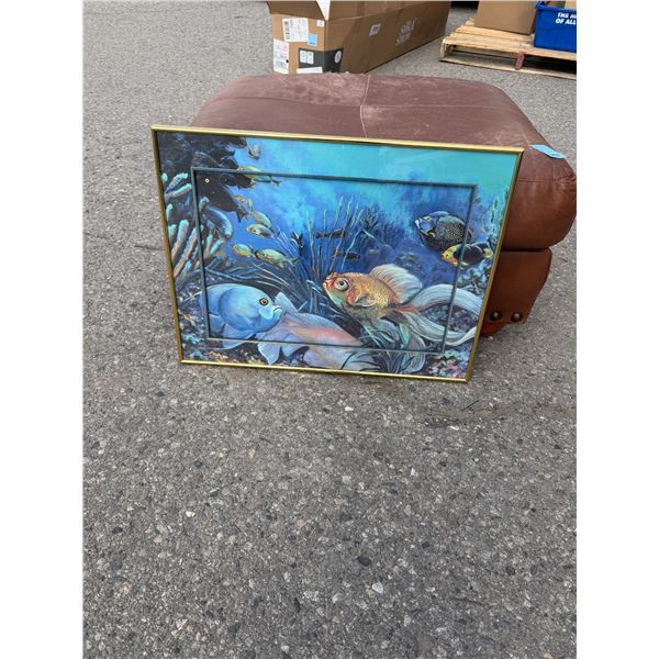 Fish wall hanging 24 1/2" x 18 1/2"