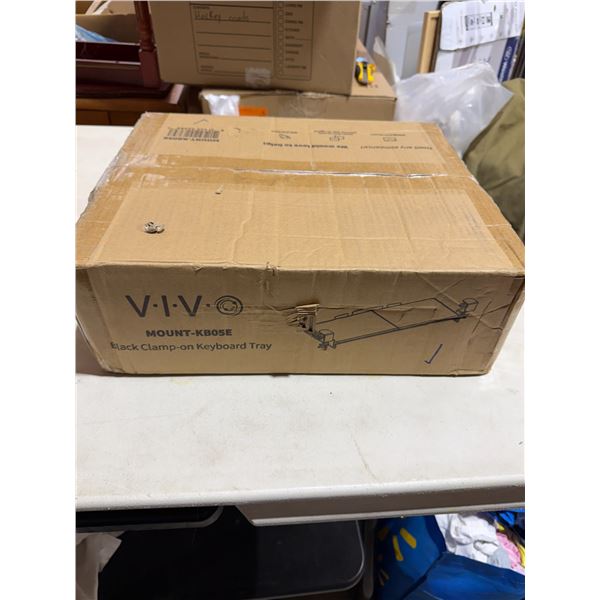 VIVO black clamp on keyboard tray