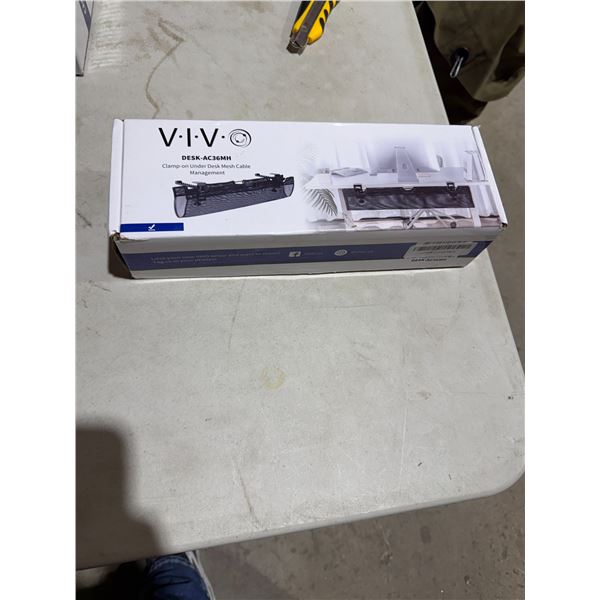VIVO clamp on under desk mesh cable management