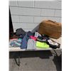 Image 1 : Assorted clothing and suitcase