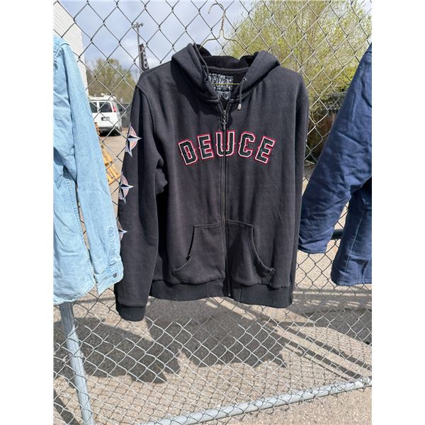 Deuce zip up hoodie XXL