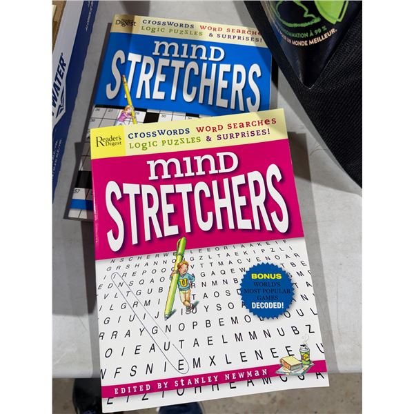 Word search and crossword puzzle books
