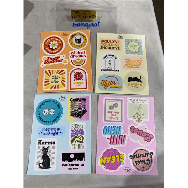 Waterproof stickers Taylor Swift?
