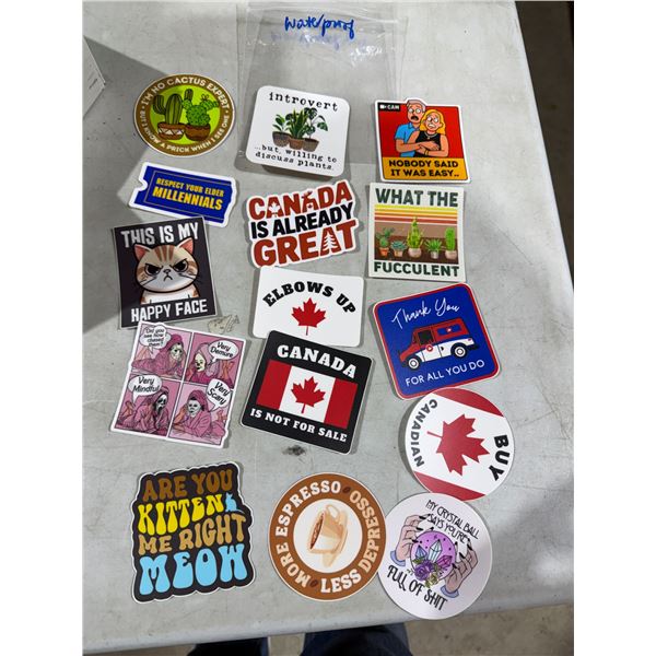 Waterproof stickers