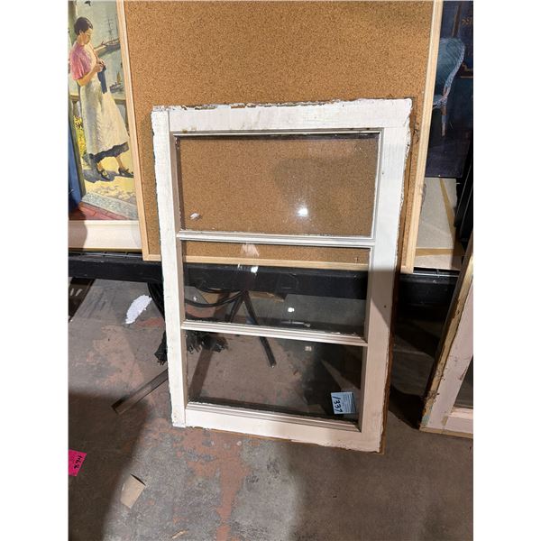 Antique window 28" x 19"