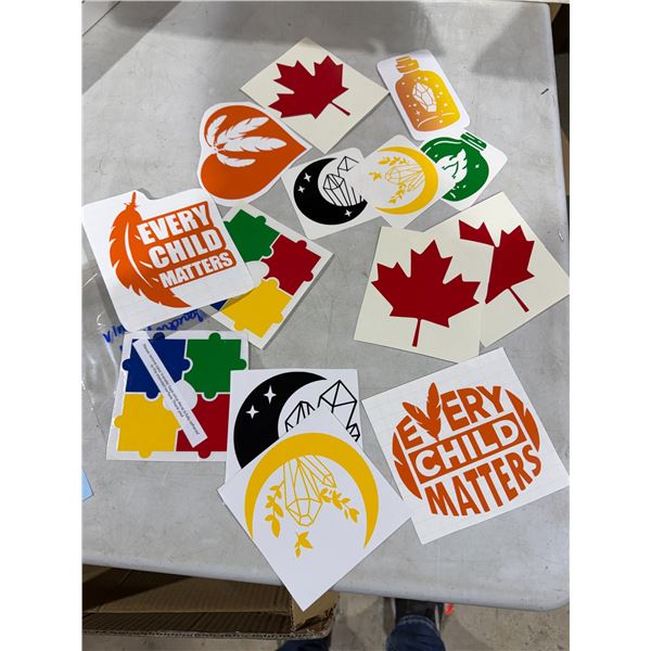 Vinyl waterproof stickers