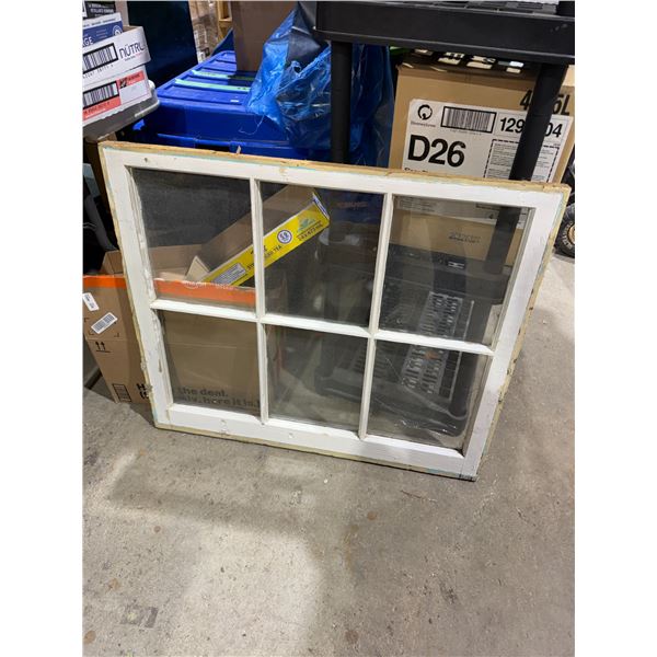 Antique window 34 1/2" x 29 1/2"