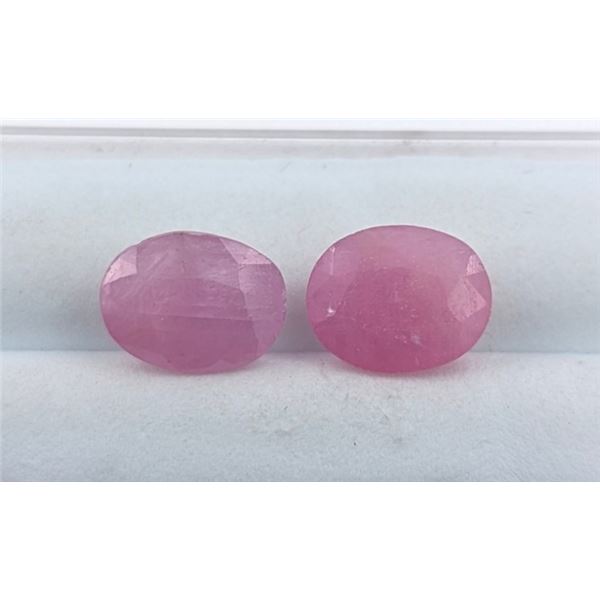 4.65 ct Certified Pink Sapphire gemstone Pair ($8,370 Appraisal)