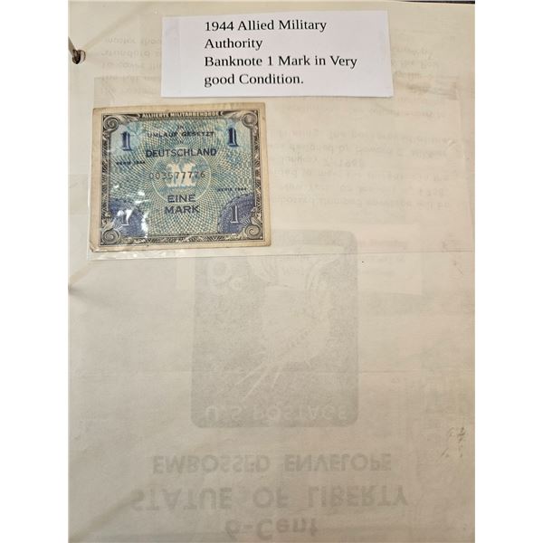 1944 Allied Military Banknote