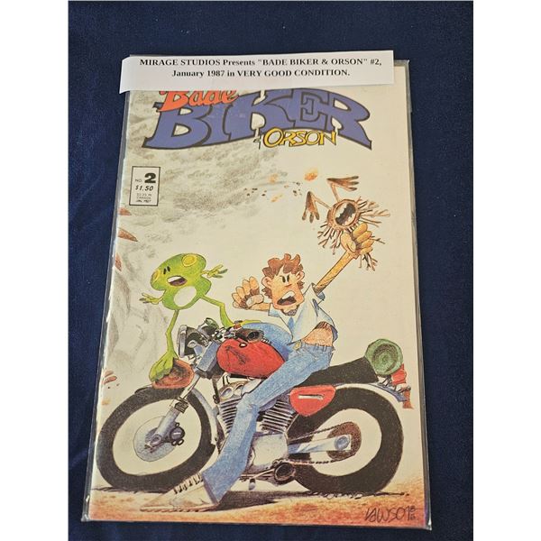 1987 Bade Biker & Orson #2 Comic