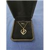 Image 1 : 22.0mm Infinity heart necklace- 18"long