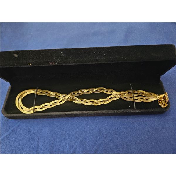 9.0mm Tripple twisted serpentine Necklace - 18-19.5" long