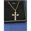 Image 3 : 32.0mm Cross necklace - 18" long chain